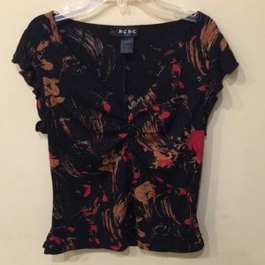 BCBG Paris short sleeve blouse